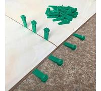 Simplify Your Tiling Process with 100 Pcs of Reliable Reusable Plastic Spacer Clips