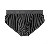 Simplify Your Wardrobe Soft Stretch Cotton Men's Low Waist Underwear with Style (M Black)
