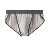Simplify Your Wardrobe Soft Stretch Cotton Men's Low Waist Underwear with Style (XL Gray)