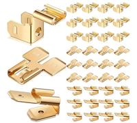 Simplify Your Wiring Needs with a Set of 12 Brass Piggyback Spade Connectors Efficient Terminal Solutions