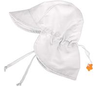 SimpliKids UPF 50+ UV Ray Sun Protection Baby Hat w/Neck Flap, White2, 0-12 Months