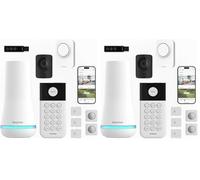 SimpliSafe 10 Piece Wireless Home Alarm System with Motion Sensor, HD Security Camera and Outdoor Siren - Home Security Systems with Optional Monitoring and No Contracts (Pack of 2)