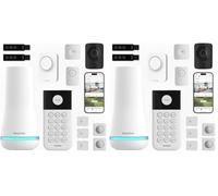 SimpliSafe Home Security System | 13 Piece Home Security Camera & Alarm System with Entry Sensor, Motion Detector & Outdoor Siren - Optional Monitoring Subscription - Compatible with Alexa (Pack of 2)
