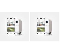 SimpliSafe Wireless Indoor Home Security Camera with Two Way Audio, AI-Powered Motion Detection, Built-in Siren, HD Video, White, ONLY compatible alarm systems. Not a standalone camera (Pack of 2)