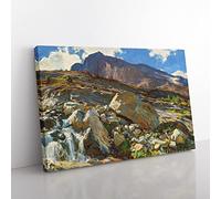 Simplon Pass By John Singer Sargent Classic Painting Canvas Wall Art Print Ready to Hang, Framed Picture for Living Room Bedroom Home Office Décor, 60x40 cm (24x16 Inch)