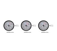 Simpls 3X NH36/NH36A Automatic Mechanical Movement 24 Jewels White Date Wheel Crown At 3.0 of the Movement, White & black