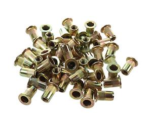 Simpls 50 Pieces M10 / M12 / M8 / M5 / M6 / Flat Rivet Nut Furniture Decoration Instrument ()