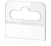 Simpls Hanging Tabs, Pack of 200, Transparent, Self-Adhesive Hanging Tabs with Slot Hole, 4.5 x 3.5 cm, , Easy to Use, Transparent