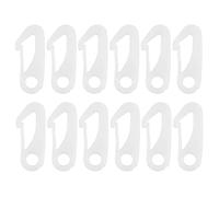 Simpls Pack of 12 flags pole clip carabiner flag clips flags pole accessories - attach flags to rope and buckles the flag on