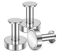 Simpls Pack of 3 Magnetic Heavy Duty Magnetic Coat Hangers, Super Strong Magnetic Coat Hangers, Silver