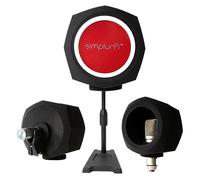 SIMPLURFI Recording Booth-Microphone Isolation Ball 2-in-1-Portable Audio Shield Pop Filter for Home Studio Vocal Acoustic Sound Proof -Complete with Microphone Stand …