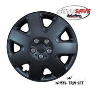 Simply - 14 Inch Wheel Trim Set |Black Prime |High-Gloss Finish |Premium |4 Set
