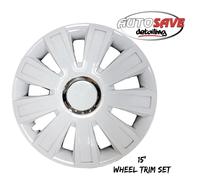 Simply - 15 Inch Inferno White Wheel Trim Set |High-Gloss Finish | 4 Set |