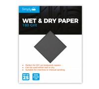 Simply 180 Grit Wet And Dry Sand Paper 25 Pack