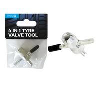 Simply 4 In 1 Car Tyre Valve Tool 4 Way Repair Core Key