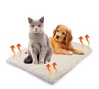 SIMPLY 4 PETS Self Heating Cat Bed - Heating Pad for Cats & Dogs | Self Heating Pet Pad with Non Slip Base, Super Warm, Comfy & Washable | Ideal for Beds, Floors & Cages