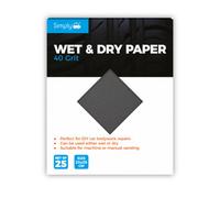 Simply 40 Grit Wet And Dry Sand Paper 25 Pack