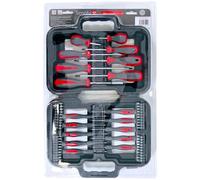 Simply 58-Piece Screwdriver & Bit Set - Slotted, Phillips, Torx & Precision Drivers, Chrome Vanadium Steel with Carry Case