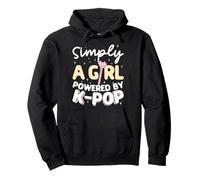Simply A Girl Powered By K-Pop Music Pullover Hoodie