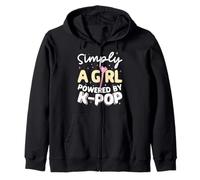 Simply A Girl Powered By K-Pop Music Zip Hoodie