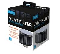 Simply AFV04 Universal Stainless Steel Air Vent Filter - 90x80mm in Size - Improves Engine Performance - Enables Engine Block to Breath