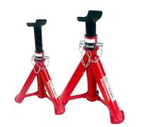 Simply Auto 2T Foldable Jack Stand Pair CFJS2T (2 Tonne, 2000kg), Red