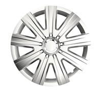 Simply Auto Arcee Wheel Trims for Steel Wheels, High-Impact ABS Plastic, High-Gloss Finish, Includes Metal Securing Rings, 16 Inch, Set of 4