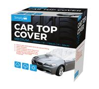 SIMPLY AUTO Car Top Cover Water Resistant Snow Frost Ice Sun Protector Medium