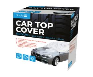 SIMPLY AUTO Car Top Cover Water Resistant Snow Frost Ice Sun Protector S/M/L/XL