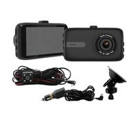 Simply Auto Dual Lens Dash Camera, Front and Rear Recording, 3-inch Display, HD Video Quality, G-Sensor Technology, Loop Recording, Wide Angle Lens