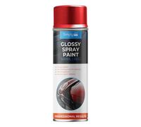 Simply Auto Glossy Red Spray Paint, 500ml, Acrylic, Fast Drying, Water Resistant, UV Resistant