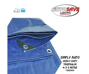 SIMPLY AUTO - Heavy Duty Tarpaulin ~ 4m X 5m 90GSM (TARP003) NEW IN STOCK