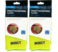 Simply Auto Insect Microfibre Cloth, Ultra-Soft Removes Bug Residue & Grime, Versatile Wet & Dry Polishing, Perfect for Windshields, Bumpers & Bodywork Ideal for Cars & Motorbikes 35x35cm (Pack of 2)