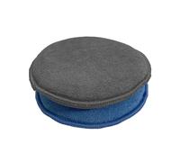 Simply Auto Microfibre Hand Polish Pads (2 Pack) 13.5x2cm Wax Applicator for Car Polish, Paint Cleaner, Motorcycle Polish and many other applications (Blue, Grey)