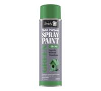Simply Auto Multipurpose Spray Paint 400ml Green Gloss - Fast Drying Aerosol for Wood, Metal & Plastic, Indoor & Outdoor, UV & Weather Resistant, Upcycling & DIY Paint