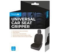 Simply Auto Non-Slip Car Seat Gripper | Car Seat Protector Universal Fit | Car Seat Protector Cover Protects Automotive Upholstery | for Infant Seats, Boosters, Mobility Cushions | Black