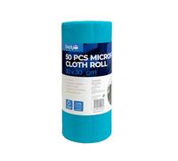 Simply Auto Roll of 50 Microfibre Cloths, 30x30cm Premium Reusable Multi-Purpose Cleaning Absorbent Towels, Super Soft Multiple of uses around the car and home