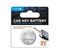 Simply Auto SB-CR1220 Long Lasting 3V Lithium Coin Cell Car Key Battery ideal for Car Key fobs, Watches, Calculators and Small Toys - 1x Blister Pack