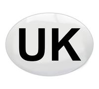 Simply Auto ST31 UK Self Cling Oval Car Sticker - EU Travel Law