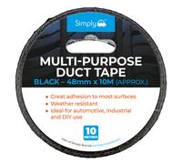 Simply Auto Strong Black Duct Tape 48mm x 10m Black