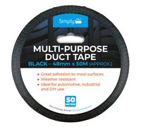 Simply Auto Strong Black Duct Tape 48mm x 50m Black