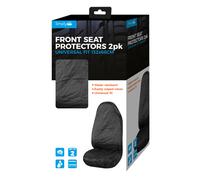 Simply Auto Universal Fit Front Car Seat Protectors Black 2 Pack Black