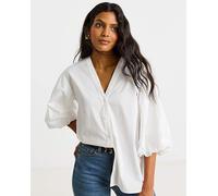 Simply Be White Button Through Blouse White 32