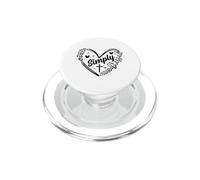 Simply Blessed Leopard Print Faith Heart PopSockets PopGrip for MagSafe