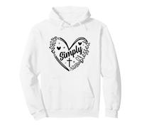 Simply Blessed Leopard Print Faith Heart Pullover Hoodie