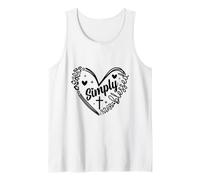 Simply Blessed Leopard Print Faith Heart Tank Top