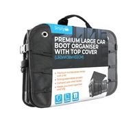 Simply BOWC01 Premium Foldable Large Car Boot Organiser with Top Cover - Superior Durability & Multipurpose Design