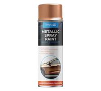 Simply Brands Metallic Bronze Spray Paint, 500ml, Acrylic, Fast Drying, Water Resistant, UV Resistant