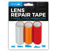 Simply Car Lens Repair Tape Red Amber Clear Headlight Break 1Mx50mm Indicator