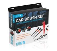 Simply CBS9PC Professional 9 Piece Car Brush Set - Includes x5 Boar Hair Brushes, x3 Wire Brushes & x1 Air Vent Brush - Multi-Purpose Cleaning - Comfortable to Use